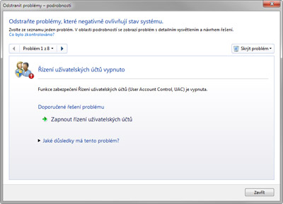 Přehled zjištěných problémů s AVG PC TuneUp