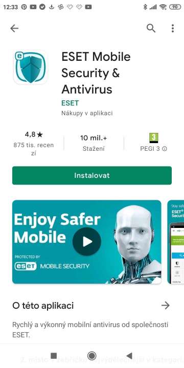 ESET Mobile Security v Google Play