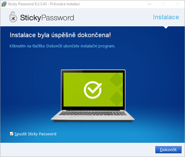 Instalace byla dokončena