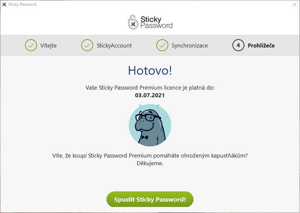 Instalace byla dokončena