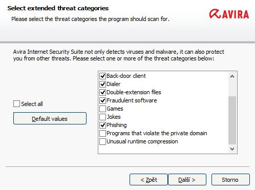 Instalace Avira Internet Security Suite