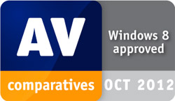AV-Comparatives certifikace pro Windows 8
